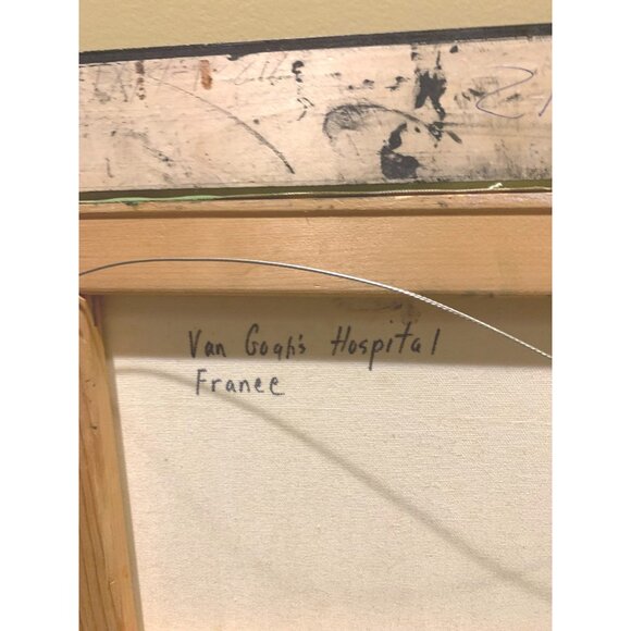 Original Oil Painting Framed & Matted Of Van Gogh's Hospital France By Mary Ples - Picture 9 of 11